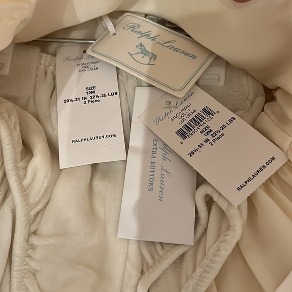 BNWT - Ralph Lauren Girls Cream Formal Baptism/Christening/Holiday Dress - Picture 8 of 9